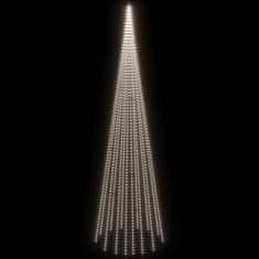 Vidaxl Novoletna jelka iz 1134 hladno belih LED lučk 800 cm