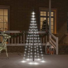 Vidaxl Novoletna jelka iz 108 hladno belih LED lučk 180 cm