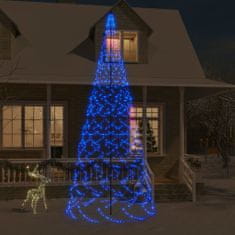 Vidaxl Novoletna jelka iz 1400 modrih LED lučk 300 cm