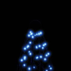 Vidaxl Novoletna jelka iz 200 modrih LED lučk 180 cm