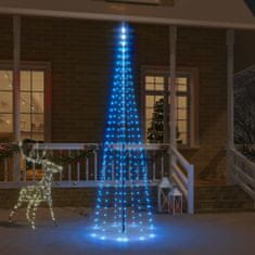 Greatstore Novoletna jelka iz 310 modrih LED lučk 300 cm