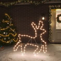 Greatstore Božična figura severni jelen z 72 toplo belimi LED lučkami