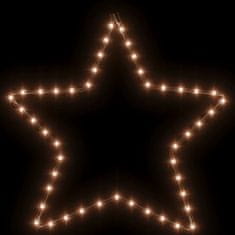 Greatstore Božična figura zvezda z 48 toplo belimi LED lučkami
