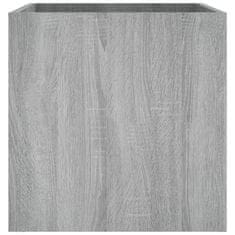 Vidaxl Cvetlično korito siva sonoma 40x40x40 cm inženirski les