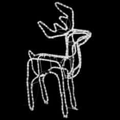 Greatstore Zložljiva figura severni jelen s 192 toplo belimi LED lučkami