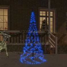 Greatstore Novoletna jelka iz 200 modrih LED lučk 180 cm