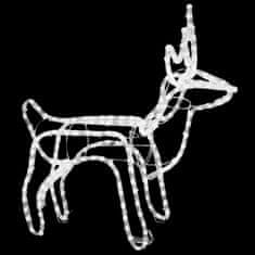 Greatstore Božična figura severni jelen hladno bel 60x30x60 cm