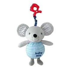 Baby Mix BABY-MIX otroška zvočna plišasta igrača, miška