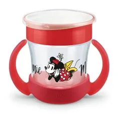 Nuk NUK Mini čarobna skodelica z ročaji Mickey, rdeča, 6 m +