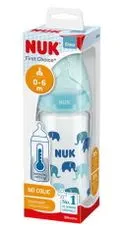 Nuk NUK First Choice steklenička za dojenčke z regulacijo temperature 240 ml, 0-6m - roza