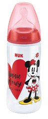Nuk NUK otroška steklenička Mickey z regulacijo temperature 300 ml - roza