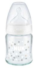 Nuk Otroška steklenička NUK Anti-colic z regulatorjem temperature 120 ml - roza