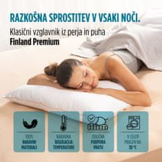 Vitapur Finland Premium klasični vzglavnik iz perja in puha, 50 x 70 cm
