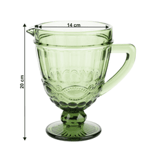 KONDELA Vrč za vodo, 1150ml, zelena, SAVOY