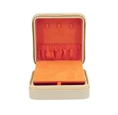 Friedrich Lederwaren Bež potovalna škatla za nakit Boho 20134-1