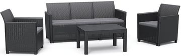 KETER Claire 5 Seaters sedežna garnitura, grafitna