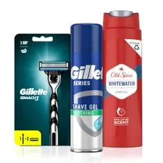 Gillette Mach3 Start + Series gel + Old Spice gel, darilni set
