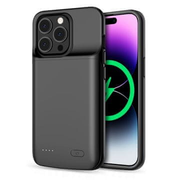 Tech-protect Powercase ovitek z baterijo za iPhone 14 / 14 Pro 4800mAh, črna