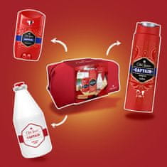 Old Spice Traveler darilni set za moške, z deodorantom, gelom za prhanje in vodico po britju Captain