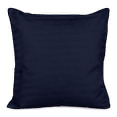 shumee Bombažna saten prevleka za blazino CIZGILI NAVY BLUE/40x40.