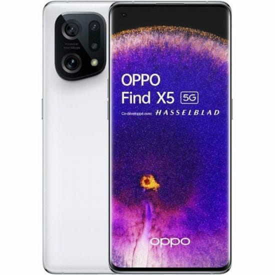 Oppo Find X5 5G pametni telefon, 8GB/256GB, bel