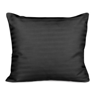 shumee Bombažna saten prevleka za blazino CIZGILI BLACK/70x80.