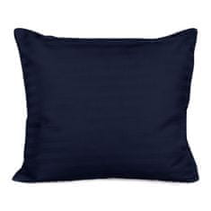 shumee Bombažna saten prevleka za blazino CIZGILI NAVY BLUE/50x60.