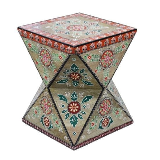 DKD Home Decor Stranska mizica DKD Home Decor Mango les MDF Les (35 x 35 x 45 cm)