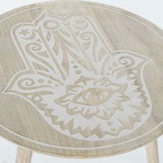 DKD Home Decor Stranska mizica DKD Home Decor Brown Mandala Mango les (50 x 50 x 48 cm)