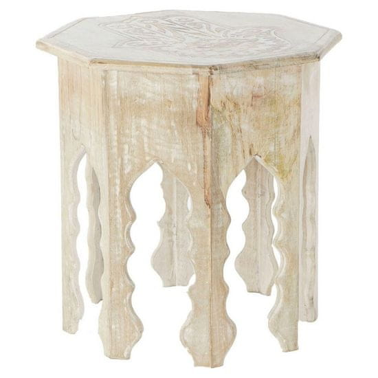 DKD Home Decor Stranska mizica DKD Home Decor Rjava Les Plastika Mango les 49 x 49 x 53,5 cm