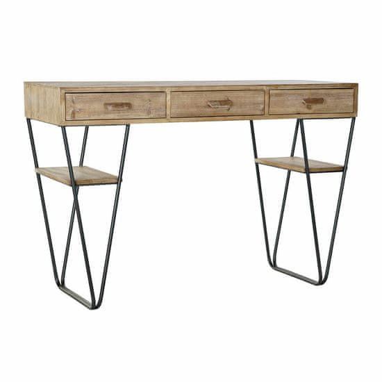 DKD Home Decor Konzola DKD Home Decor Black Metal Fir (120 x 43 x 78 cm)