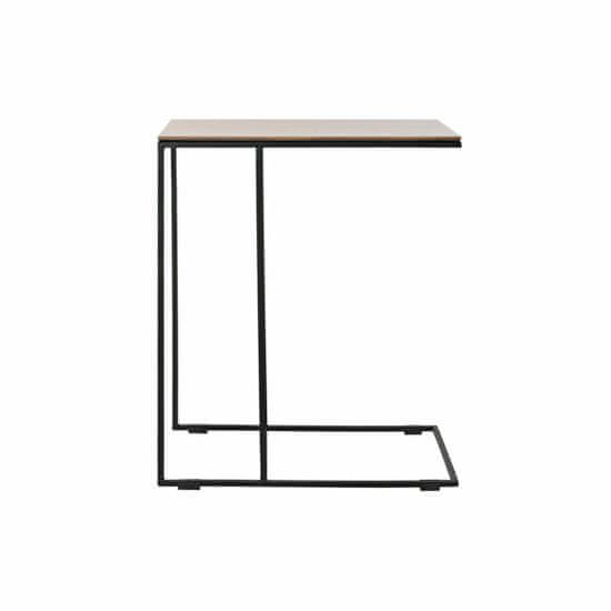 DKD Home Decor stranska miza, les/kovina, rjavo črna, 50 x 30 x 61 cm