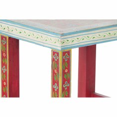 DKD Home Decor Stranska mizica DKD Home Decor 8424001853243 Natural Multicolour Akril Mango les 45 x 30 x 45 cm
