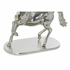 DKD Home Decor Stranska mizica DKD Home Decor Transparent Aluminium Crystal Silver Horse (54 x 39 x 57 cm)