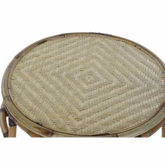 DKD Home Decor Stranska mizica DKD Home Decor Bambusov ratan (60 x 60 x 42 cm)