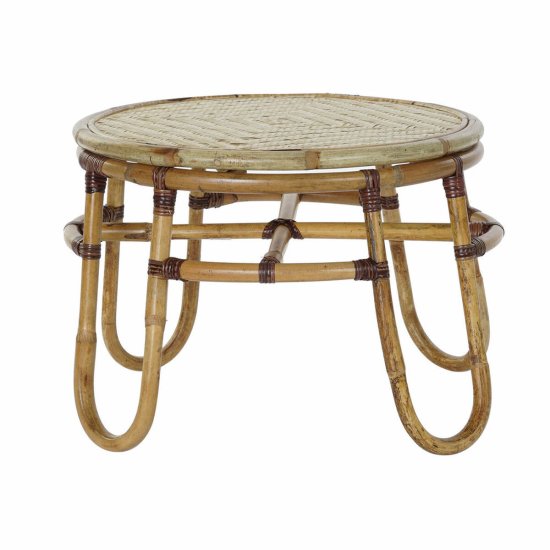 DKD Home Decor Stranska mizica DKD Home Decor Bambusov ratan (60 x 60 x 42 cm)