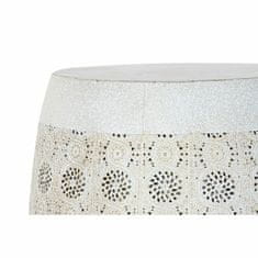 DKD Home Decor Stranska mizica DKD Home Decor White Multicolor Golden Metal 40 x 40 x 42 cm