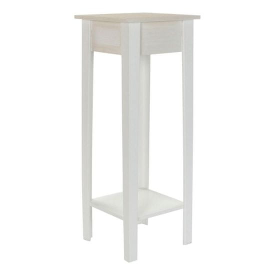 DKD Home Decor Stranska mizica DKD Home Decor Bela MDF (30 x 30 x 80 cm)