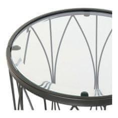 DKD Home Decor Stranska mizica DKD Home Decor Black Crystal Iron (45 x 45 x 60 cm)