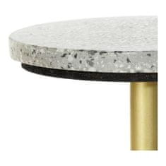 DKD Home Decor Stranska mizica DKD Home Decor White Stone Iron Golden (30 x 30 x 45 cm)