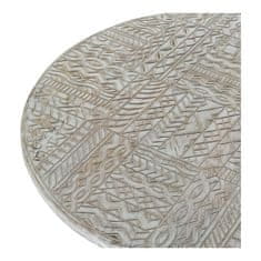 DKD Home Decor Stranska mizica DKD Home Decor 8424001820115 75 x 75 x 50 cm Zlata kovina Bela Mango les (75 x 75 x 50 cm)