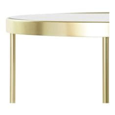 DKD Home Decor Stranska mizica DKD Home Decor Crystal Steel (60 x 60 x 46 cm)