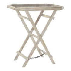 DKD Home Decor Stranska mizica DKD Home Decor Bela Mango les Svetlo rjava (76,2 x 45,7 x 83,8 cm)