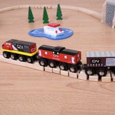 Bigjigs Rail CN tovorni vlak + proge