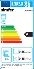 Simfer B6ES108RSB + 6400 QGRBJ set pečica + plinska kuhalna plošča, rustikalna, bež