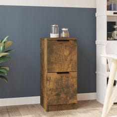 Vidaxl Komoda dimljeni hrast 30x30x70 cm konstruiran les