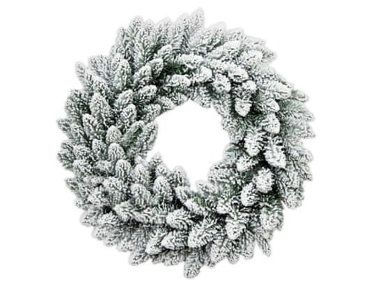 LAALU.cz Božični venec neokrašen umetno bel DELUXE Viola 45 cm za mizo in obešanje