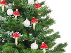 LAALU.cz Komplet okraskov 30 kosov v škatli VESELA MUCHOMÚRYKA za božična drevesca do 100 cm