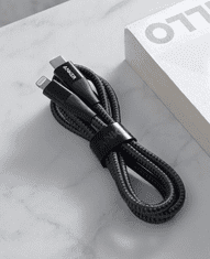 PowerLine+ II kabel, USB-C na LTG, 0.9 m, črn