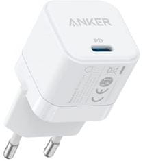 Anker Powerport III stenski polnilec, USB-C, 20 W, bel